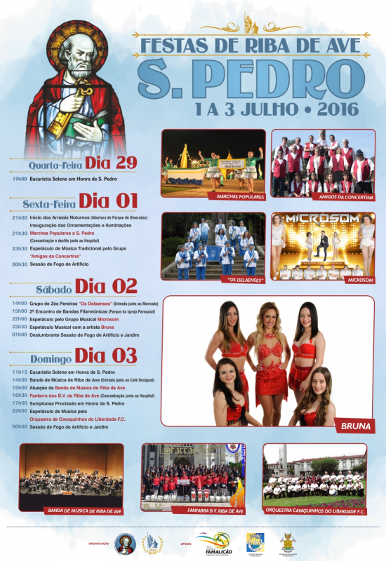 Festas de S. Pedro de Riba de Ave decorrem de 1 a 3 de Julho