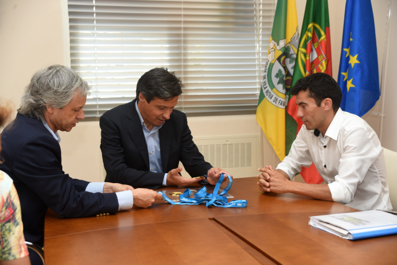 Paulo Cunha recebeu o campeão europeu de estrada em atletismo