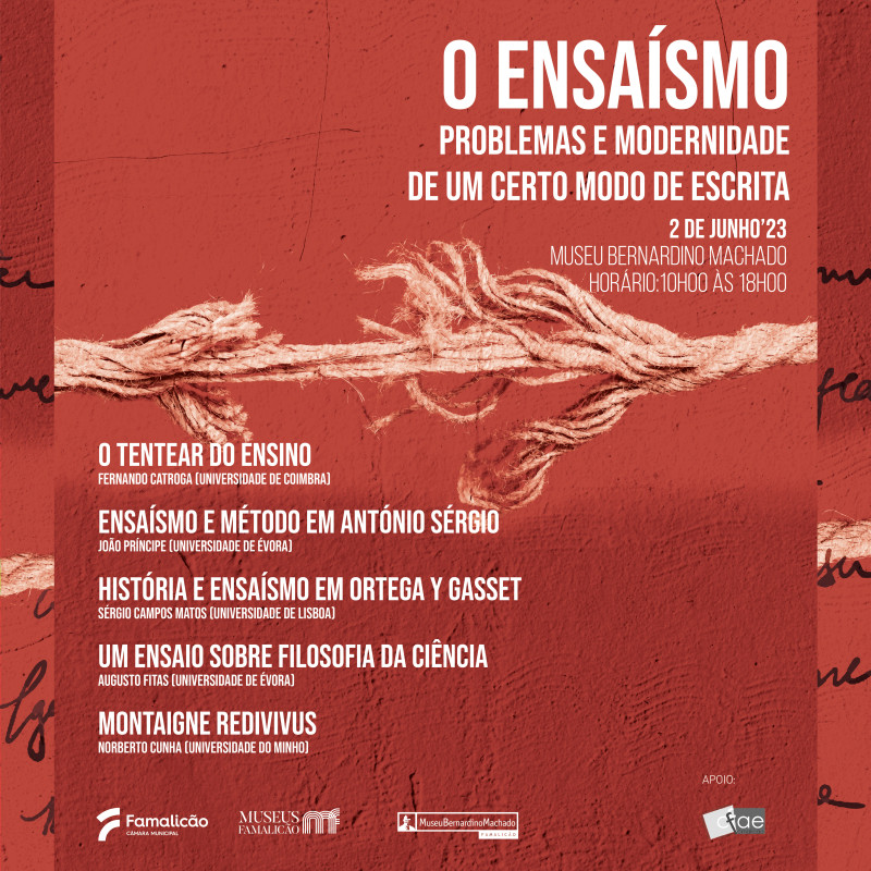 Museu Bernardino Machado promotes conference on Essayism