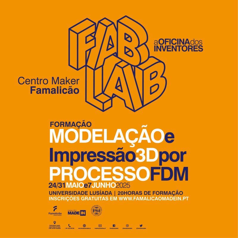 Famalicão FabLab com formações gratuitas em “Modelação e Impressão 3D”
