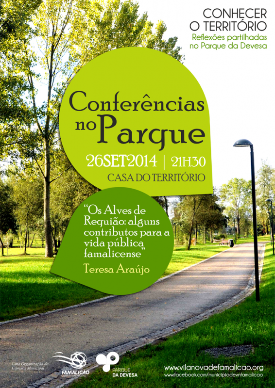 Conferências no Parque regressam sexta-feira, à Casa do Território